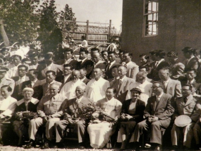 Col. Forney (third from left on front row) with Dongcheon Church congregation, September 27, 1959