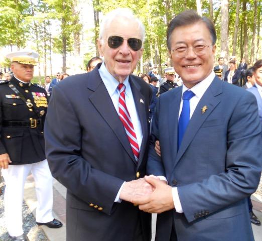 Bob Lunney and Moon Jae-in