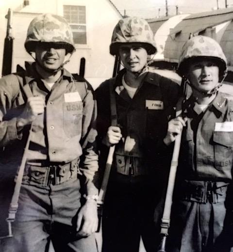 Lt's Finley, Ford, and Chang at Camp Upshur