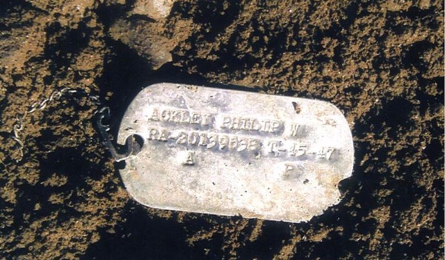 Dog tag of Philip Ackley