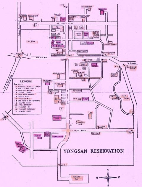 Map of Yongsan Garrison