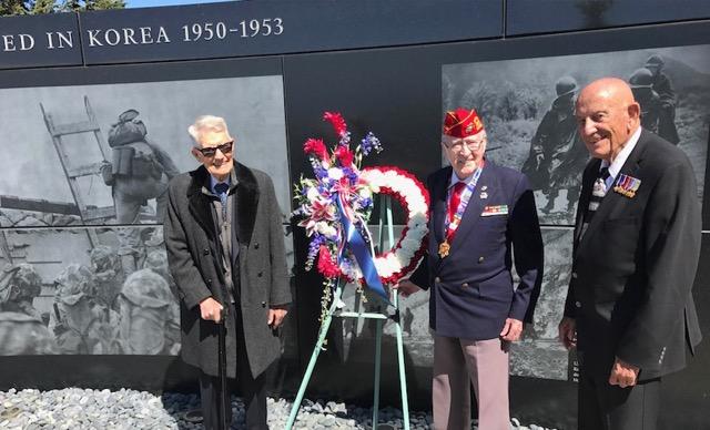 Korean War Memorial in San Francisco, Baldomero Lopez is the centerpiece