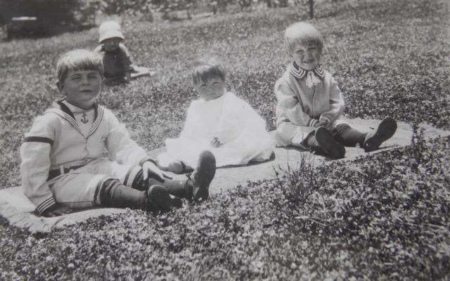 Edward Jr, Polly, and Gerard Forney circa 1916