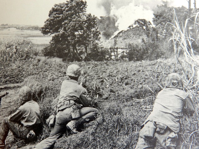 Marines fighting at Okinawa