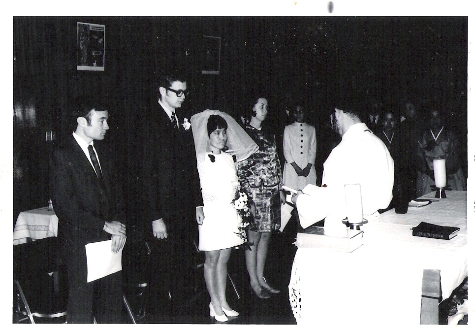 Maija and Michael Devine's wedding, 1970