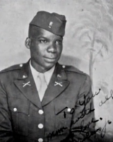 Becton as a young soldier in 1944.