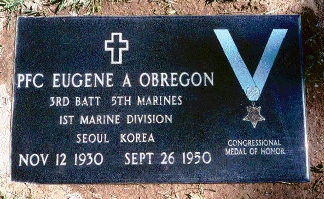 Eugene Obregon’s final resting place at Calvary Cemetery, Los Angeles, CA