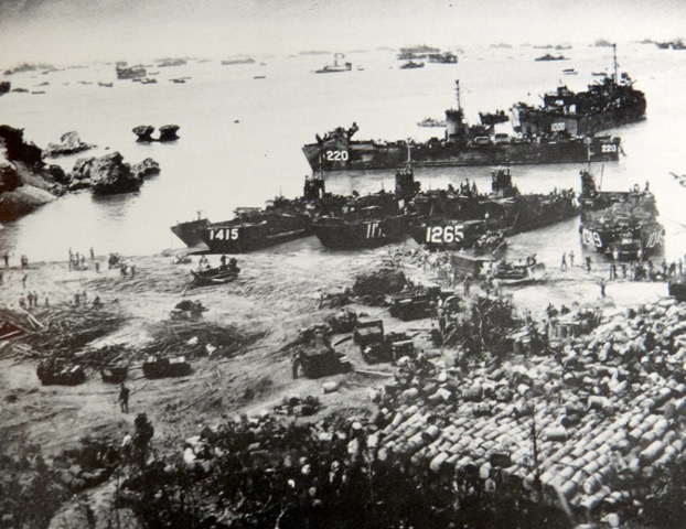 Marines landing on Okinawa