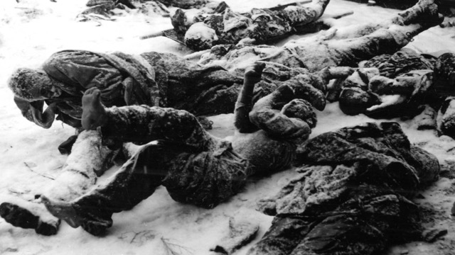 Dead US Marines and soldiers at Chosin