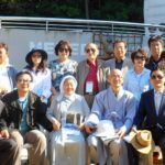 Ned with former Hungnam refugees at the Heungnam Memorial on Geoje Island 2017.