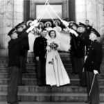 Robert Reem and Donna Zemmerli's wedding at the US Naval Academy Chapel 1949