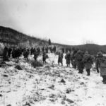 Marching on a hill at Chosin (PC: USMC)