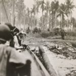 Marines landing at Bougainville in 1943.