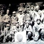 Capt. Stevens and his men at the Battle of Okinawa