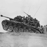 Members of the 9th Infantry Regiment near the Naktong River in early September 1950.