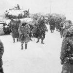 Marines begin the long, cold trek to Hungnam, many would not survive.